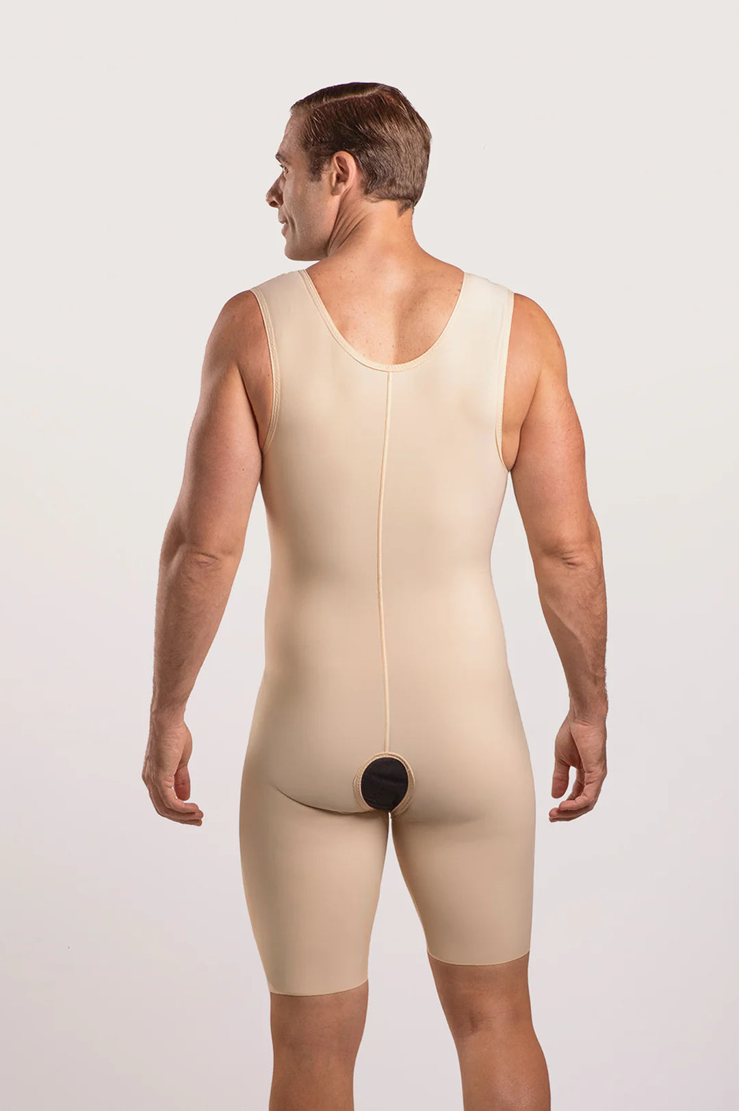 Body de Compresión Masculino con Cierre – Mitad de Muslo (Mod. MG02)