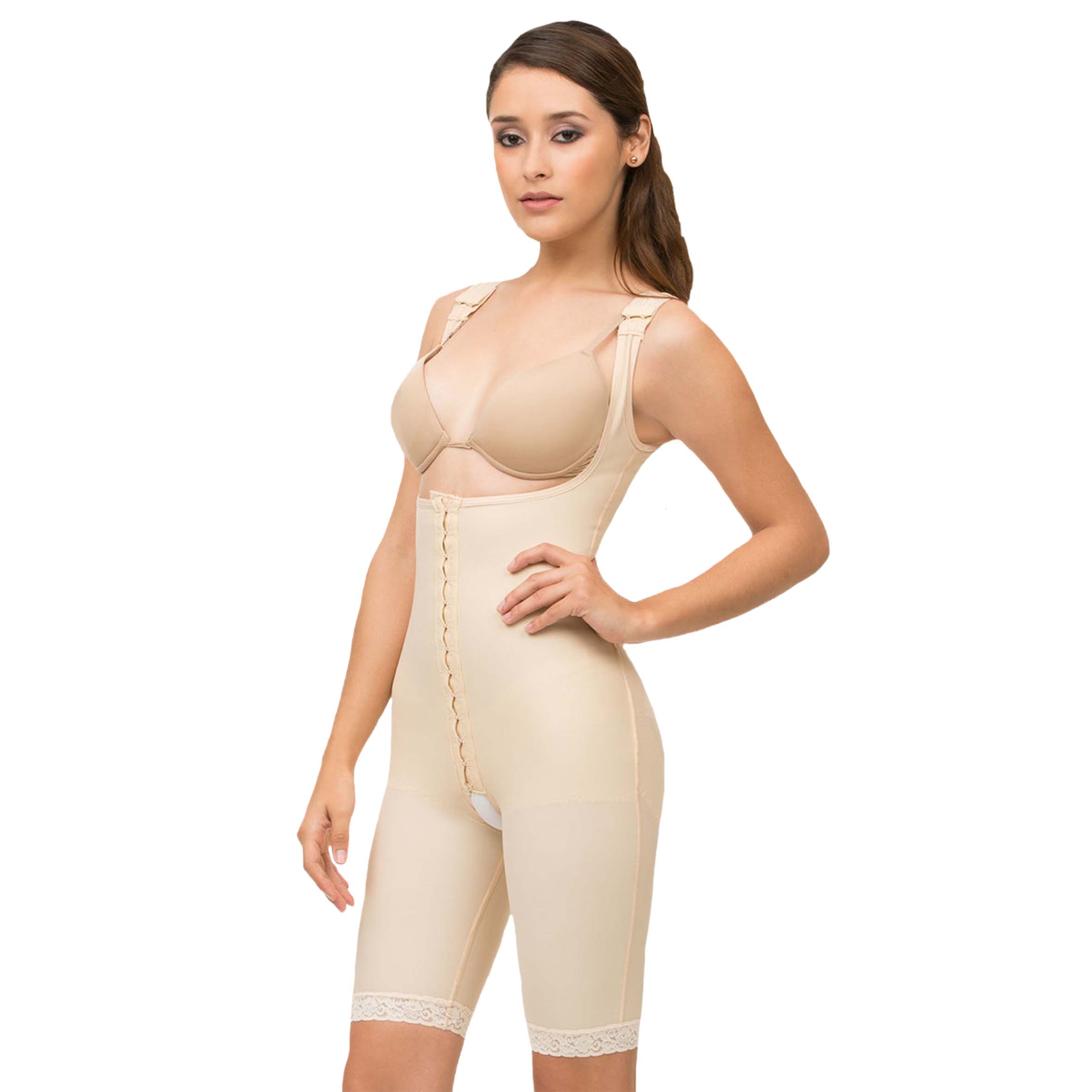 Faja completa de espalda alta con broches al frente (BE13)