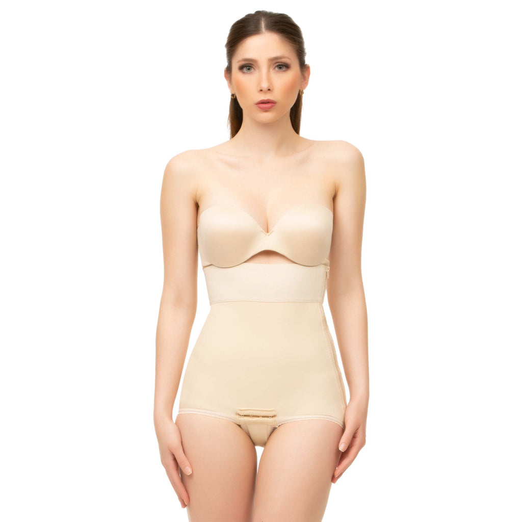 Faja abdominal de cintura alta, tipo panty, con cierre lateral (GR01)
