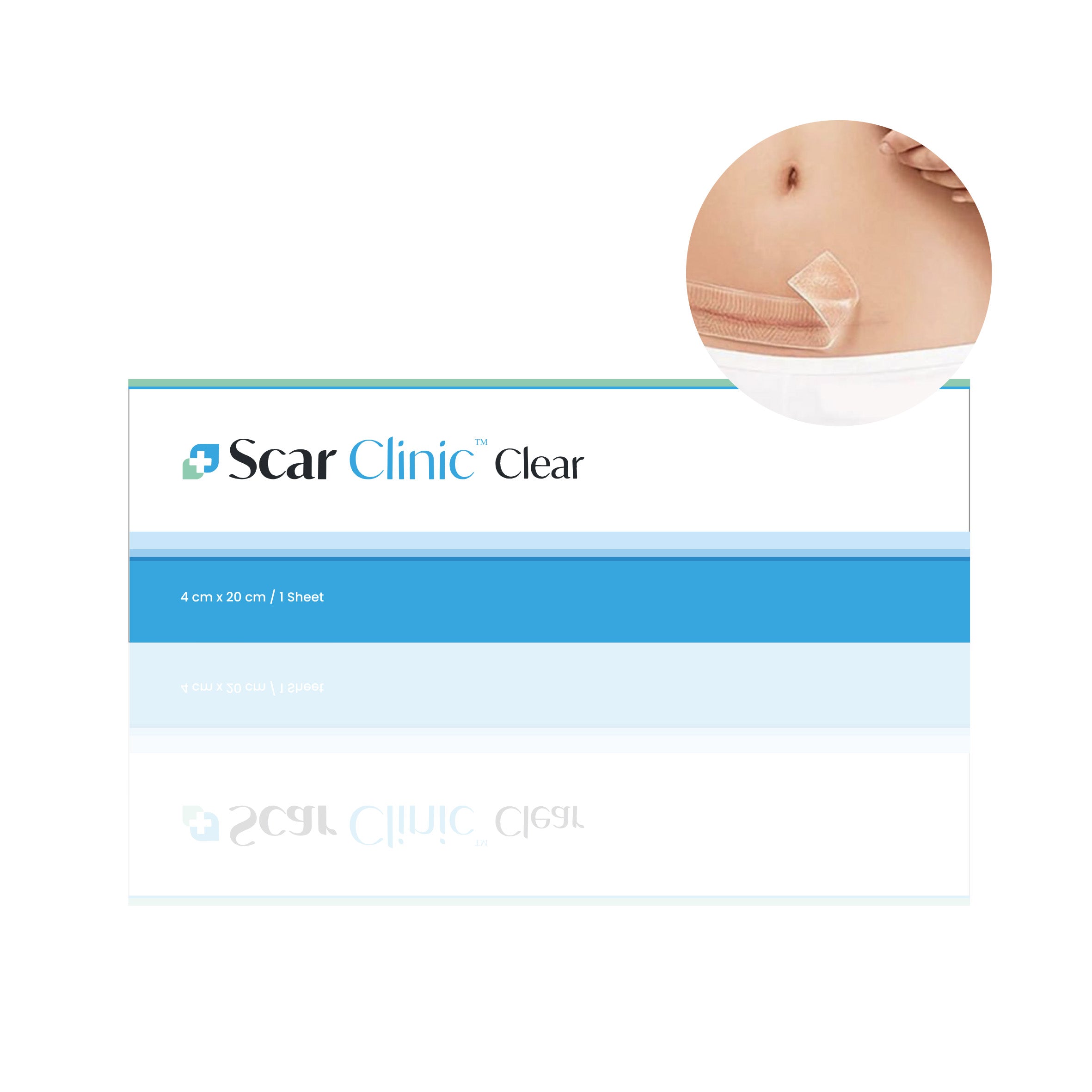 Lámina de silicón para cicatrices 4x20 cm