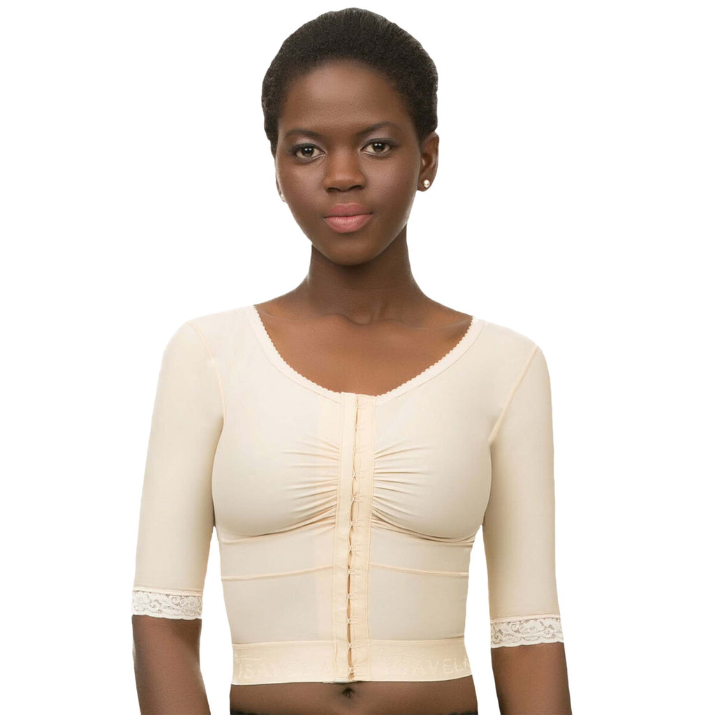 Chaleco compresor con manga 3/4 y brasier integrado (VS03-SS)